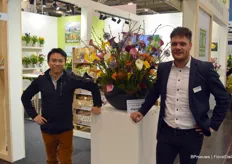 Marco alias Shurui Zhang and Bo Schilder with Kapityn, world wide supplier of calla bulbs. Marco is the sales agent China, an interesting and indeed growing market for Kapiteyn.